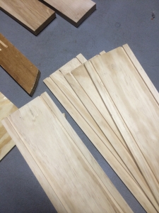 The sides of the box measured and grooved with a router